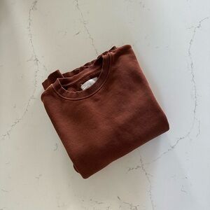Zara Kids Chocolate Brown Crewneck Size 9